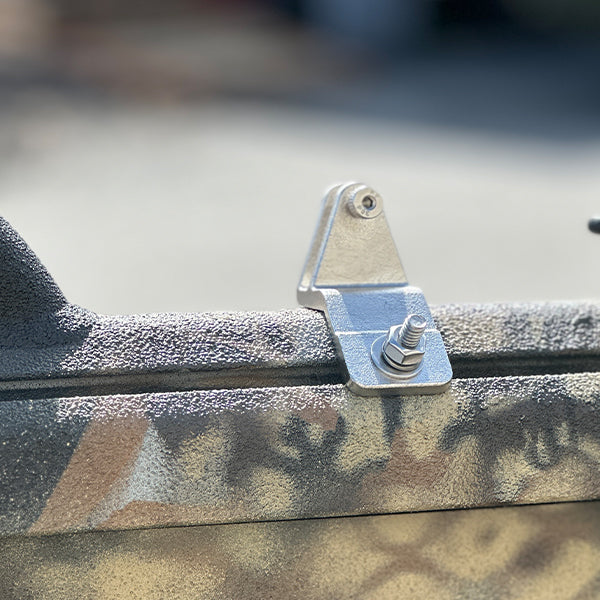 Bimini Top T-Rail Brackets with Carriage Bolt - 2-Pack