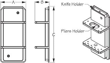 Knife & Pliers Holder from Seadog