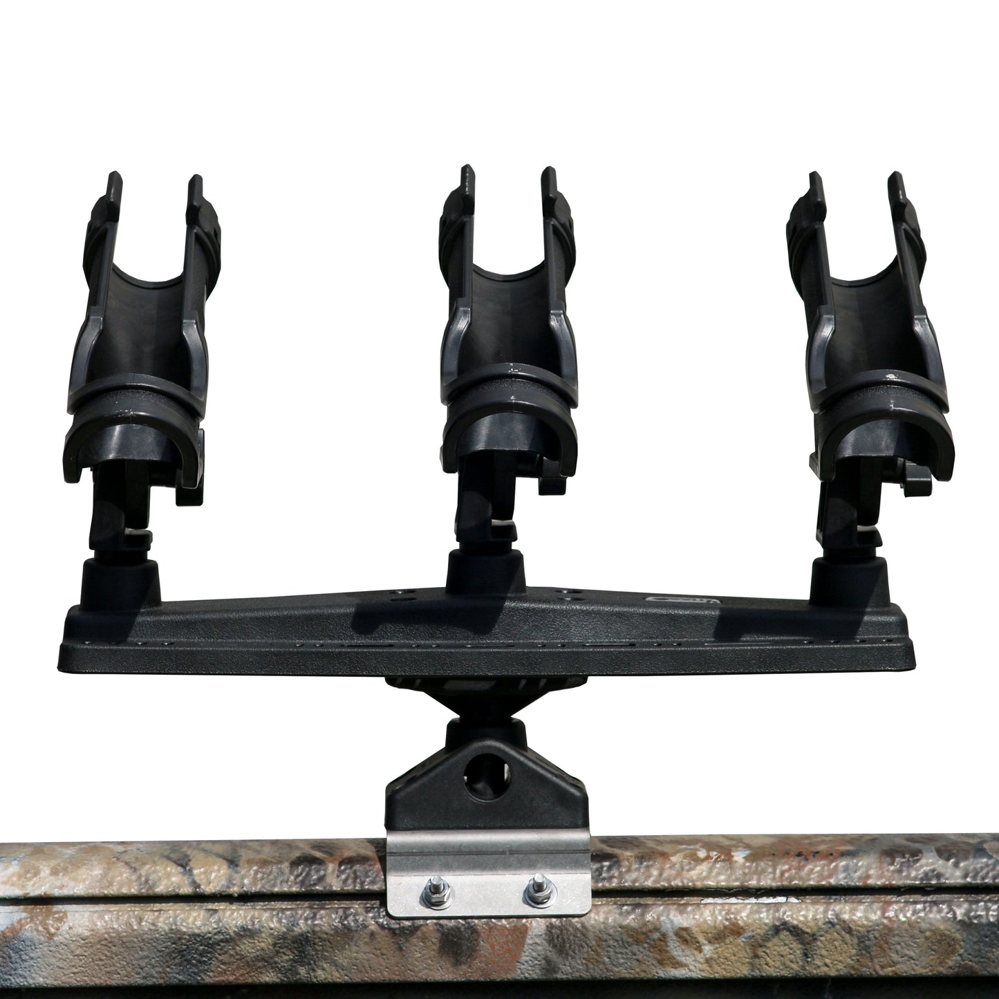 Tripple Rod Holder With Carriage Bolt Bracket