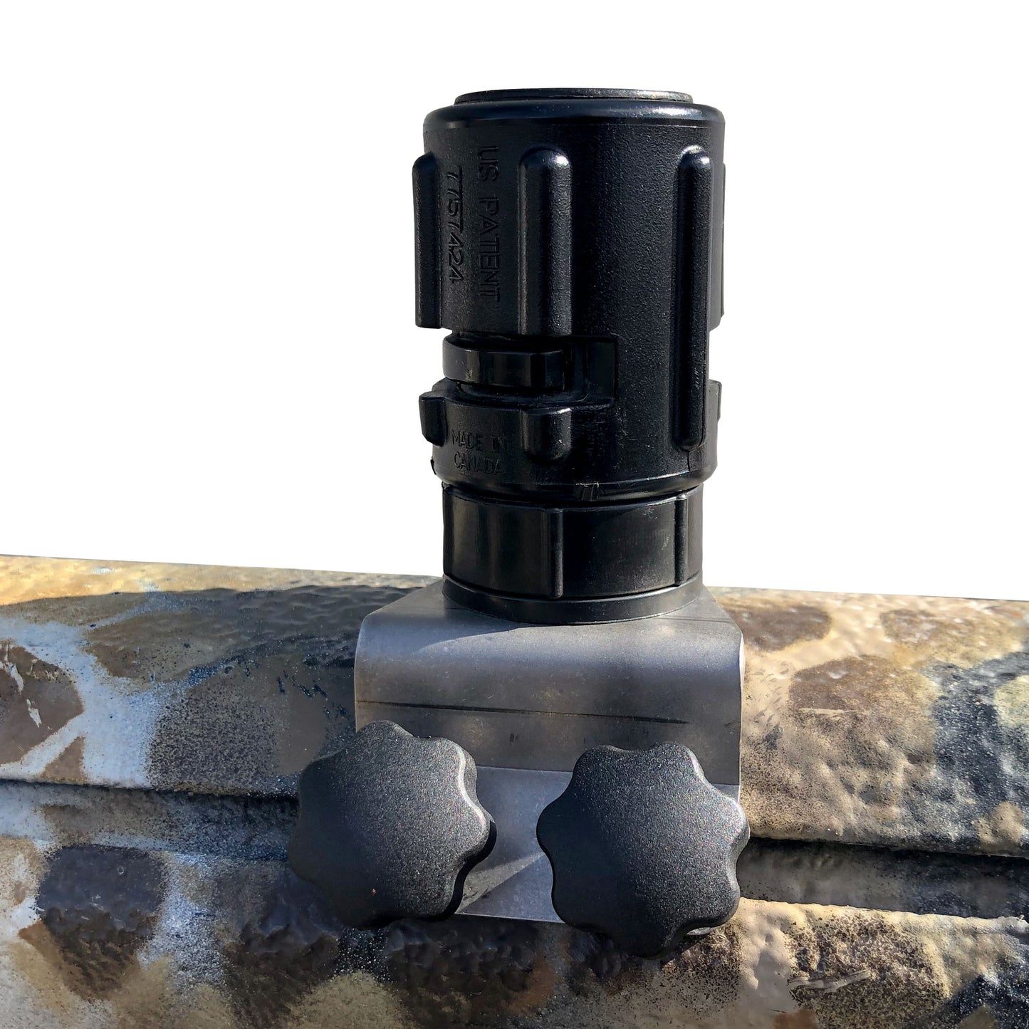 Gear Head Track Adaptor - Black - With Twist Lock Bracket
