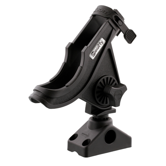 Baitcaster/Spinning Rod Holder - Black - With T Bolt Bracket