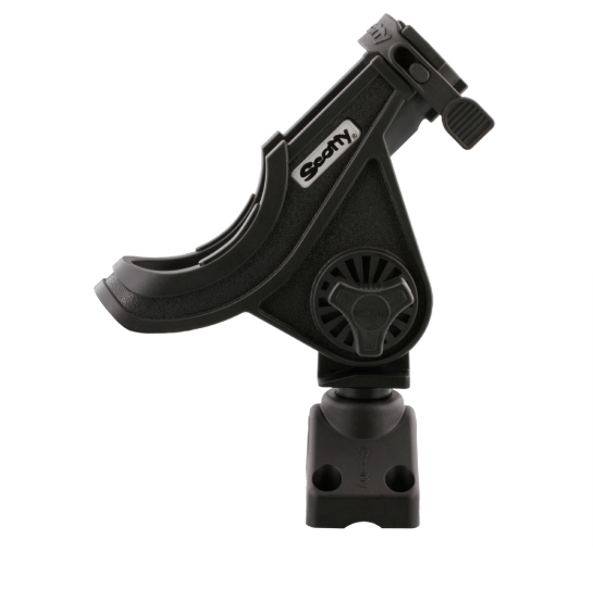 Baitcaster/Spinning Rod Holder - Black - With T Bolt Bracket