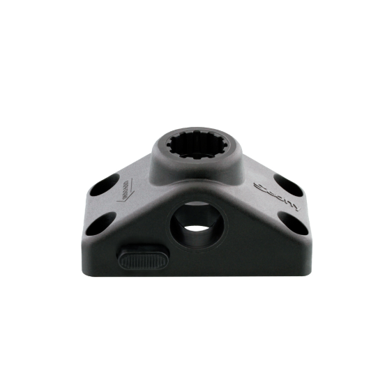 Locking Combination Side/Deck Mount - Black - With T Bolt Bracket