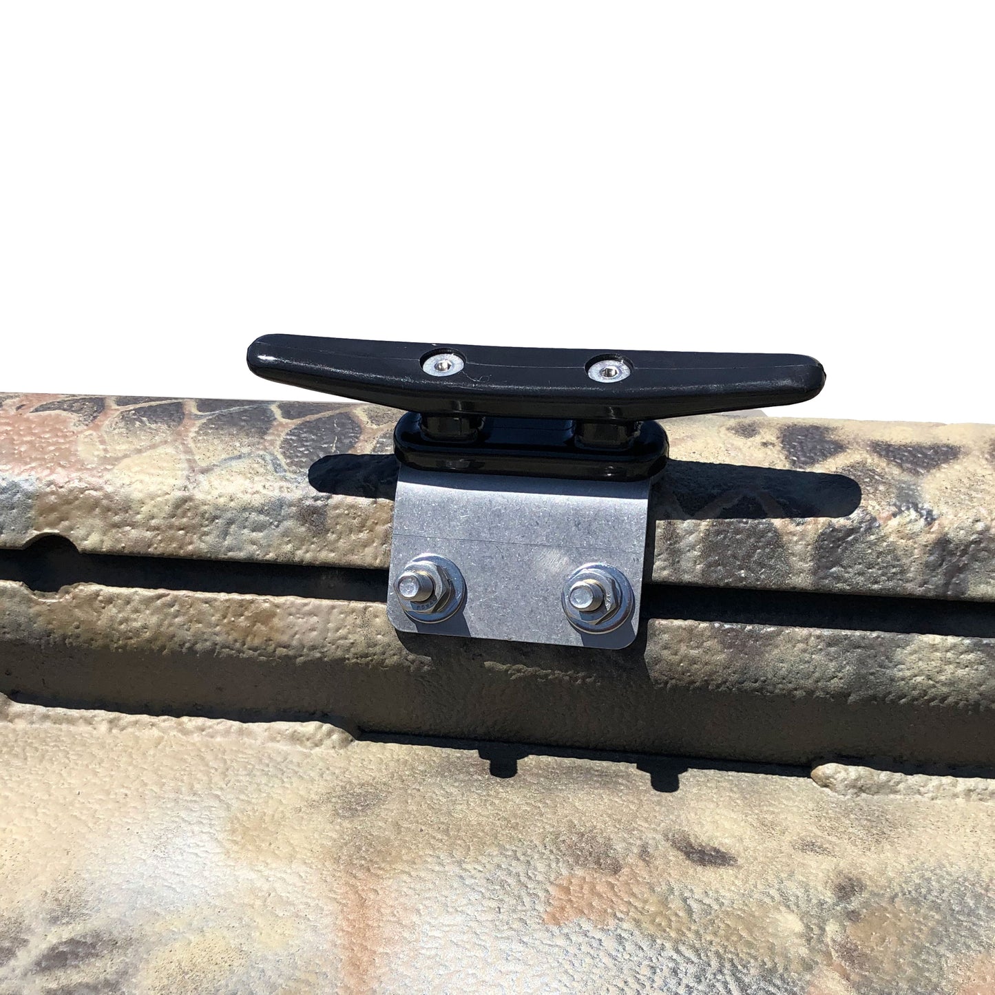 Nylon Open Base 5" Cleat - Black - W/Bracket