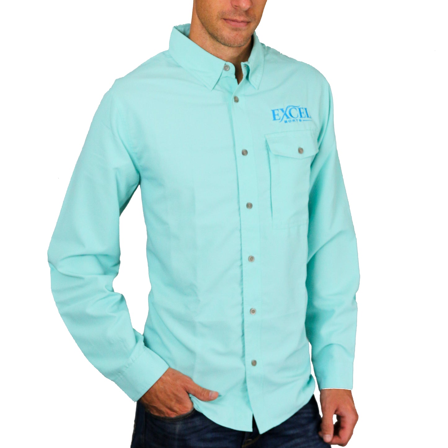 Deep Apparel - Ice Blue Long Sleeve