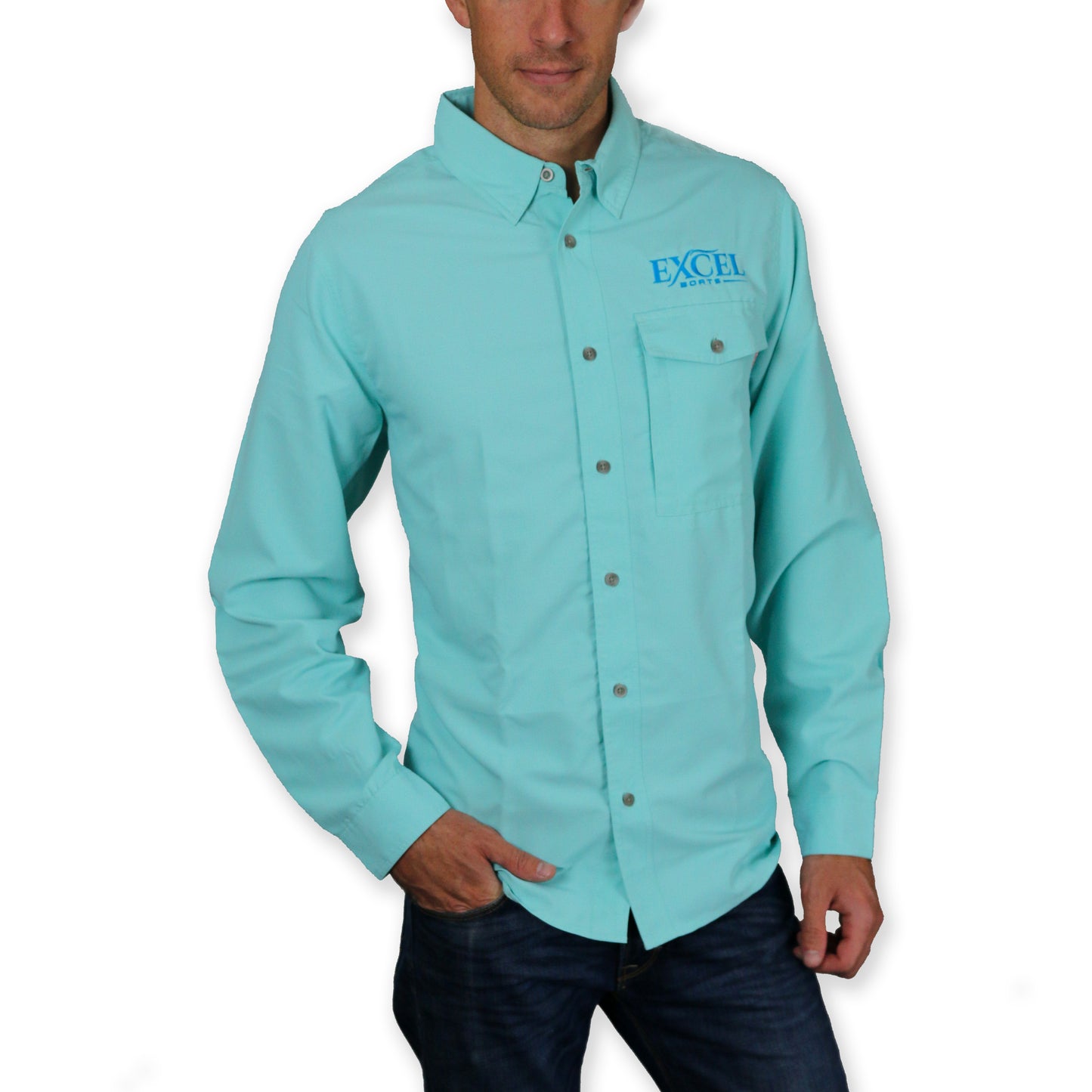 Deep Apparel - Ice Blue Long Sleeve