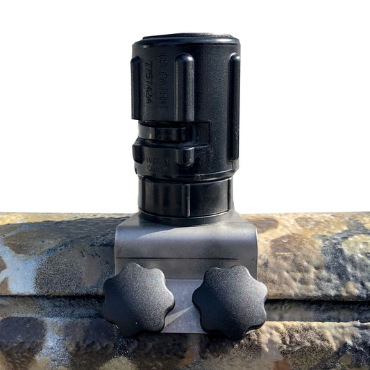 Gear Head Track Adaptor - Black - With Twist Lock Bracket