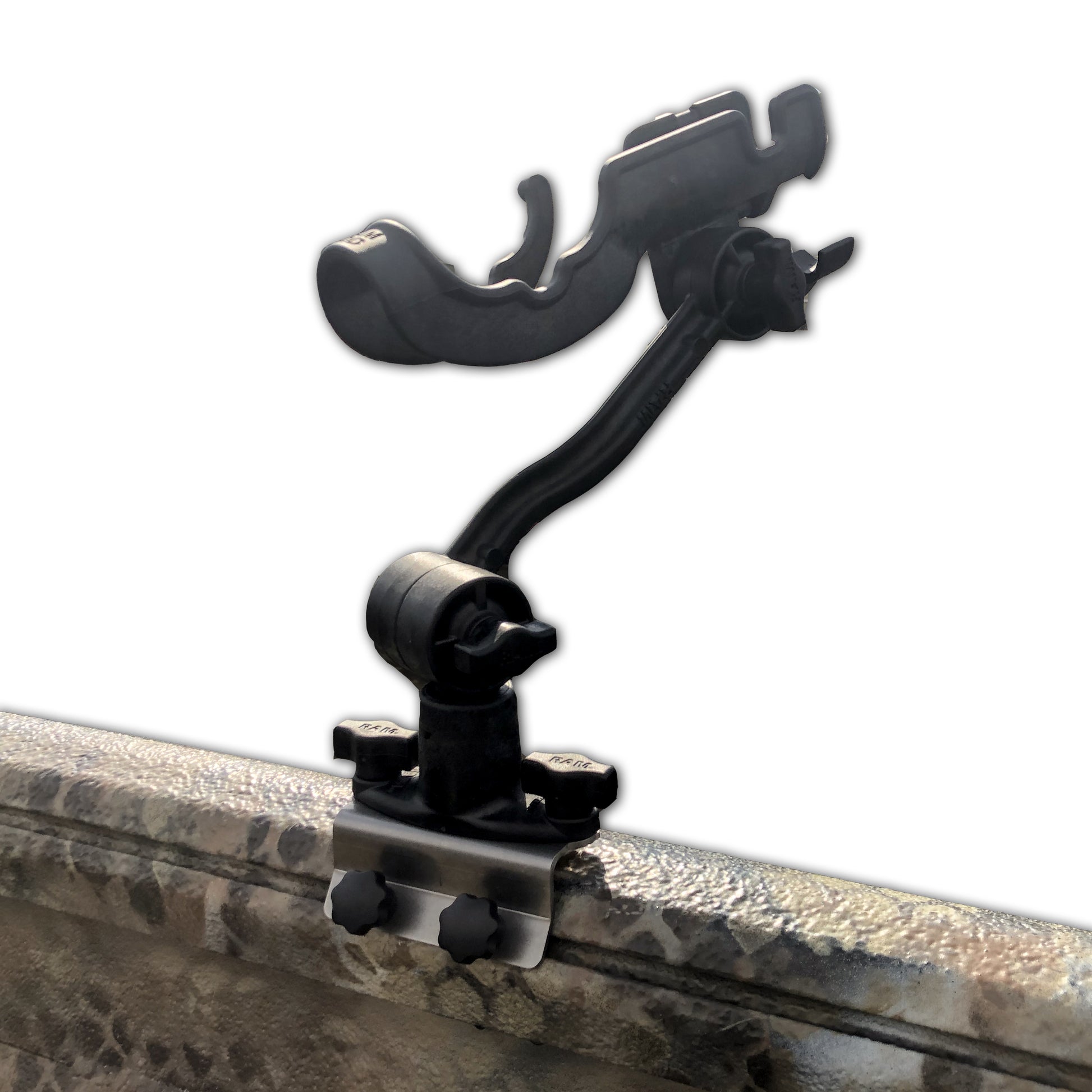 attwood fishing rod holder extension RAM Rod Holder w/ Extension Arm and RAM Post Bracket – Excel Marine Store