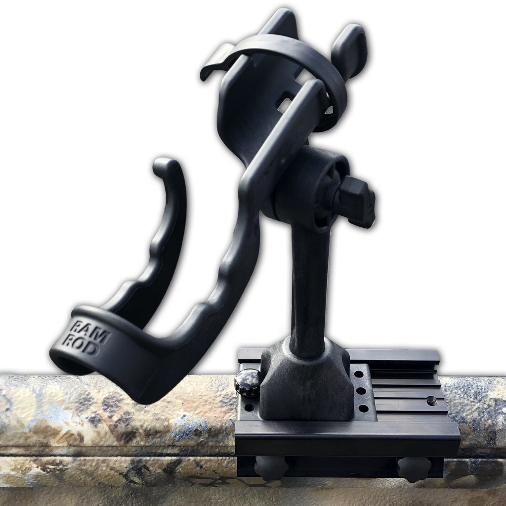 RAM ROD® Fishing Rod Holder with Deck and Track Mounting Base Excel