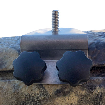 Gear Head Track Adaptor - Black - With Twist Lock Bracket